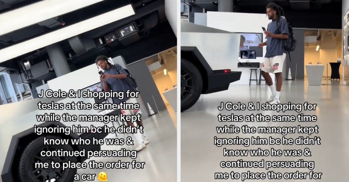 TikToker Catches J.Cole Being 'Ignored' by Tesla Employees While Shopping for New Vehicle