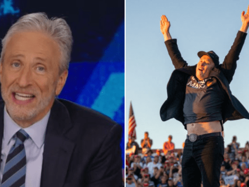 Jon Stewart mocks Elon Musk, takes swipe at ‘reckless’ Trump rally claims - National | Globalnews.ca