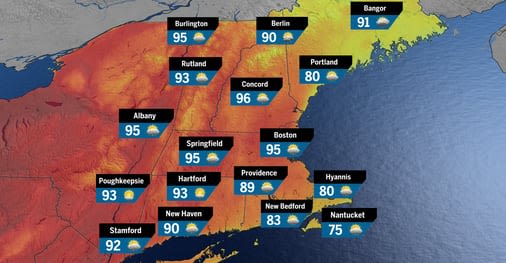 The heat wave arrives today. Dangerous temperatures in the 90s will leave Greater Boston sweltering hot. - The Boston Globe