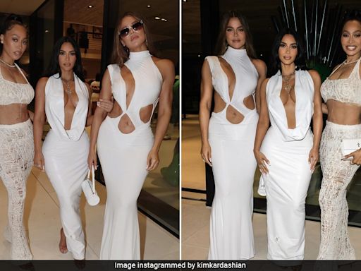 Kim And Khloe Kardashian's Bold White Party Dresses Turned The Hamptons Into The Ultimate Party Capital