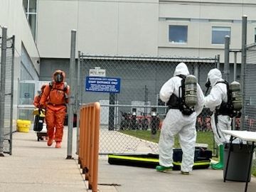 Four exposed after chemical leak at City Hospital