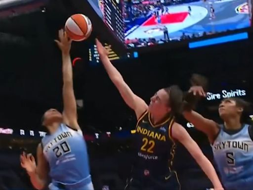 Outrage after Caitlin Clark is whacked on the head by rival Angel Reese in latest WNBA dust up