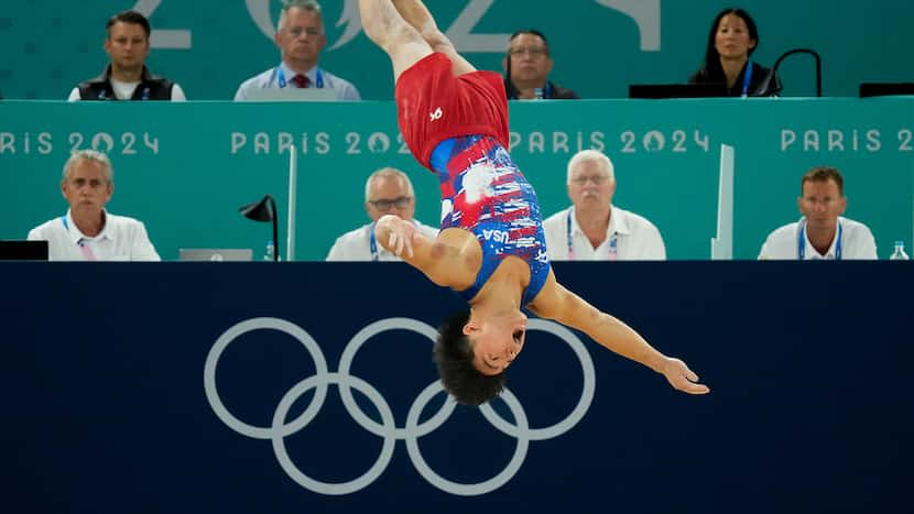 Plano’s Asher Hong helps keep gymnastic medal hopes alive, but U.S. men are in tough spot