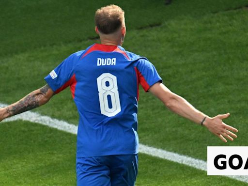 Euro 2024: Ondrej Duda heads Slovakia in front against Romania