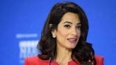 Amal Clooney switched up her signature dark brown hair in favour of a lighter shade