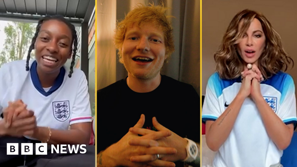 Watch: Celebrities cheer on England ahead of final