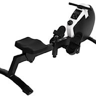 A machine used for simulating the action of rowing a boat. Popular for cardio workouts and improving upper body strength. May have features such as adjustable resistance, seat height, and pre-programmed workouts.