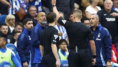 Brighton and Forest slug out 2-2 draw as both managers get suspended