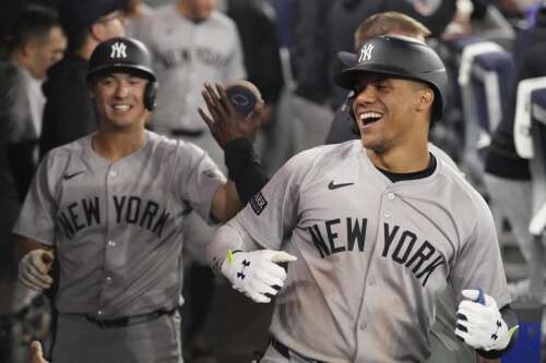 Yankees rout Blue Jays 16-5 to halt 4-game skid