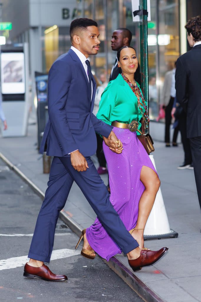 Kerry Washington and Husband Nnamdi Asomugha Attend Ralph Lauren Show in NYC