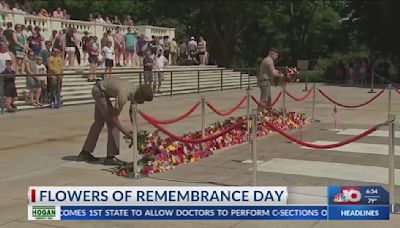 NBC 10 News Today: Virginia’s Arlington National Cemetery held its third Flowers of Remembrance Day