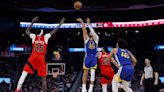 Curry's 35 points send Warriors past Raptors, 129-117