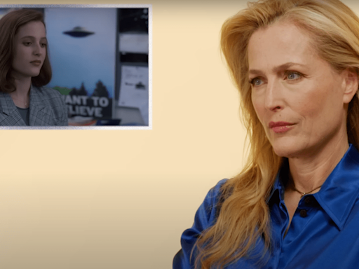 Gillian Anderson Cringes at Old Footage From The X-Files