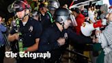 UCLA protest live: Police officers move in to disperse pro-Palestine camp