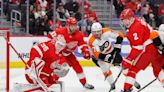 A couple mistakes hurt Detroit Red Wings in 2-1 loss to Philadelphia Flyers