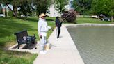 Fishing at Ivan Lebamoff Reservoir Park
