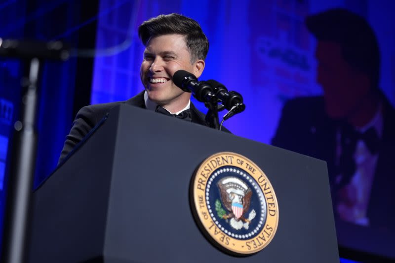 Colin Jost headlines White House Correspondents’ Dinner, jokes about Biden and Trump