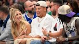 Patrick Mahomes, 'Taylor Swift's boyfriend' Travis Kelce attend Mavericks-Timberwolves Game 3
