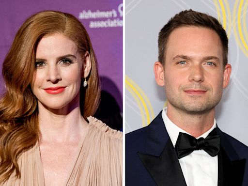 'Suits' Patrick J. Adams and Sarah Rafferty Say New Rewatch Podcast Will Help Them 'Get Present' on Their Experience