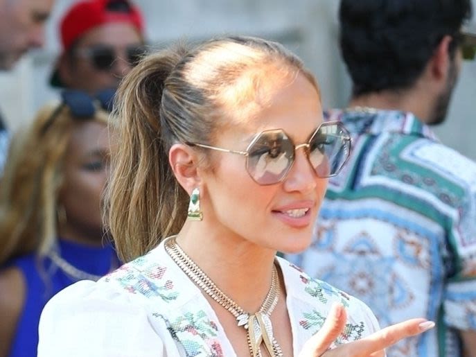 Jennifer Lopez Wore the Tiniest Shorts to Her 55th Birthday Lunch