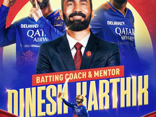 Dinesh Karthik named RCB's batting coach, mentor