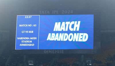 GT vs KKR IPL 2024: Gujarat Eliminated After Match Against Kolkata Gets Washed Out - News18
