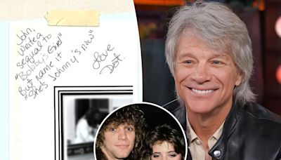 Jon Bon Jovi reveals wife Dorothea Hurley’s high school yearbook love note after scandalous marriage remarks