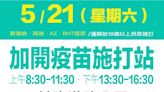 基21日加開疫苗集中施打站