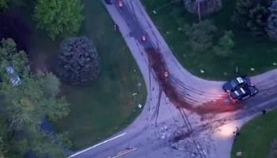 Oil spill believed to be intentional closes Metro Detroit roads, police say