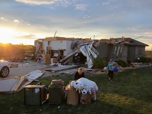 Midwest tornadoes flatten homes in Nebraska suburbs and leave trails of damage in Iowa