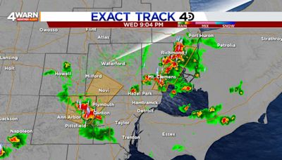 Severe thunderstorm warning issued for Oakland, Wayne, St. Clair, Washtenaw, Macomb counties