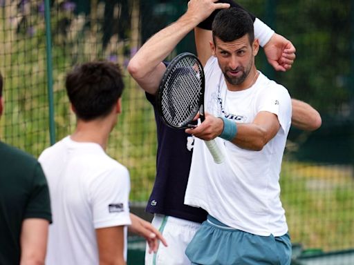 Novak Djokovic y Federico Coria se enfrentaron en Wimbledon