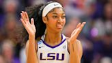 LSU star Angel Reese waves goodbye to Middle Tennessee State player who fouled out