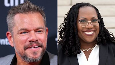 Supreme Court Justice Ketanji Brown Jackson acted with Matt Damon