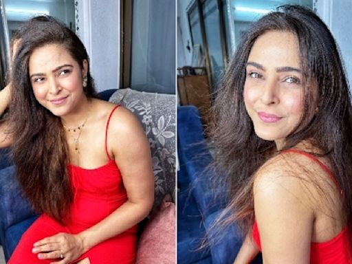 Madhurima Tuli Exudes Elegance In Latest Red Outfit Photoshoot. Seen Her VIRAL PICS Yet?