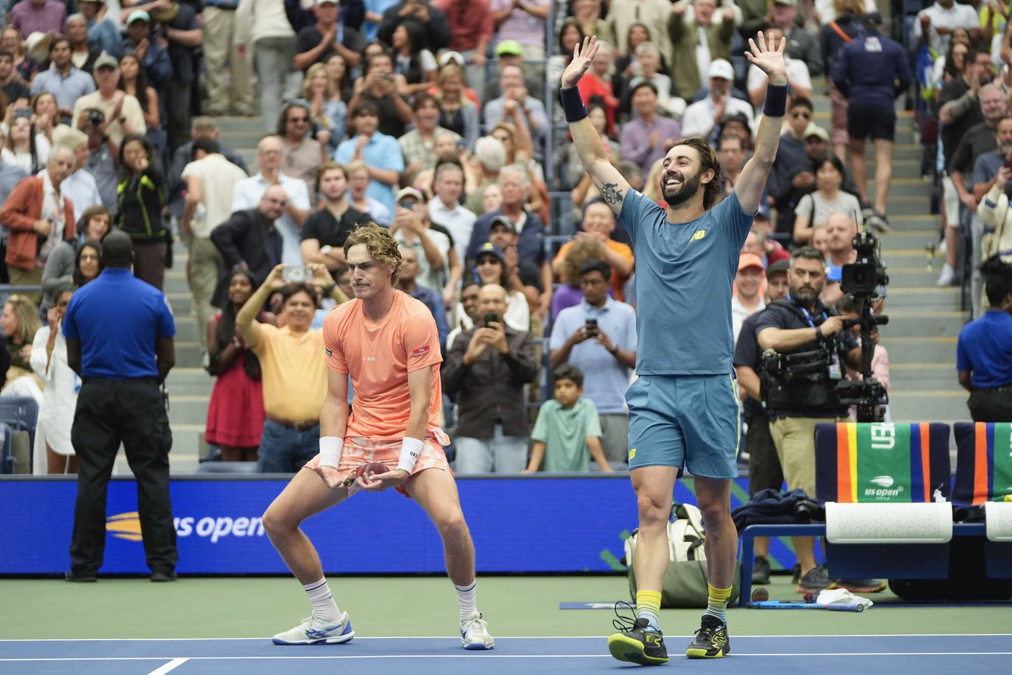 Max Purcell and Jordan Thompson of Australia win the US Open men's doubles title