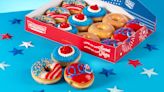 Krispy Kreme giving away free doughnuts on July 4 to customers in red, white and blue