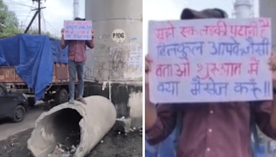 Bizarre! ‘Mujhe Ek Ladki Patani Hai…’ Bhopal Youth Holds Placard In Public Asking Women For Suggestions On How...