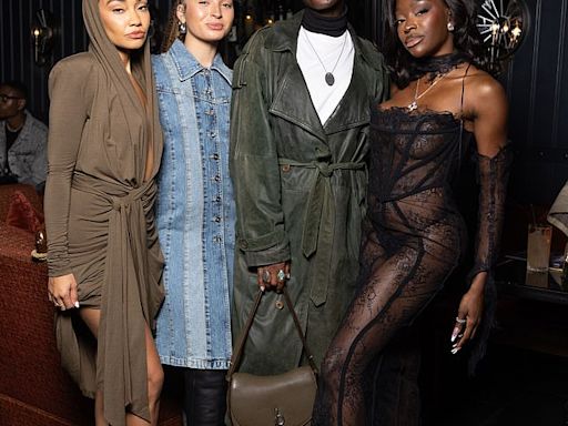 Leigh-Anne Pinnock and Jodie Turner-Smith attend LFW party