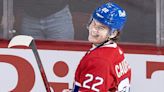 Canadiens' Cole Caufield throws out first pitch at Brewers game