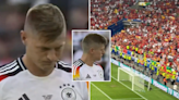 What Spain fans did as Toni Kroos left the pitch for one last time is going viral
