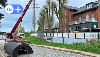 Nord bei Nordwest-Drehort in Geesthacht: Kellerzugang an Hotel zur Post freigelegt