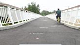 一秒到新竹 雙新自行車道跨橋工程完工