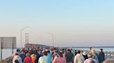 Annual Labor Day walk across Mackinac Bridge draws largest crowd since 2016