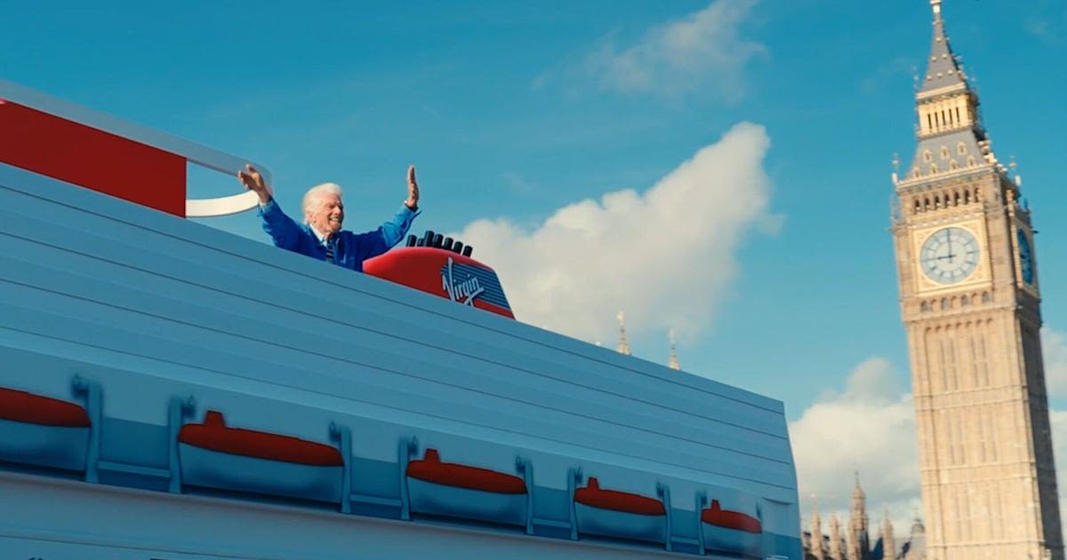 Sir Richard Branson spotted 'sailing' through London's streets on double decker