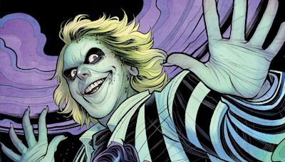 Michael Keaton's Batman faces Michael Keaton's Beetlejuice in a new series of tie-in covers from DC