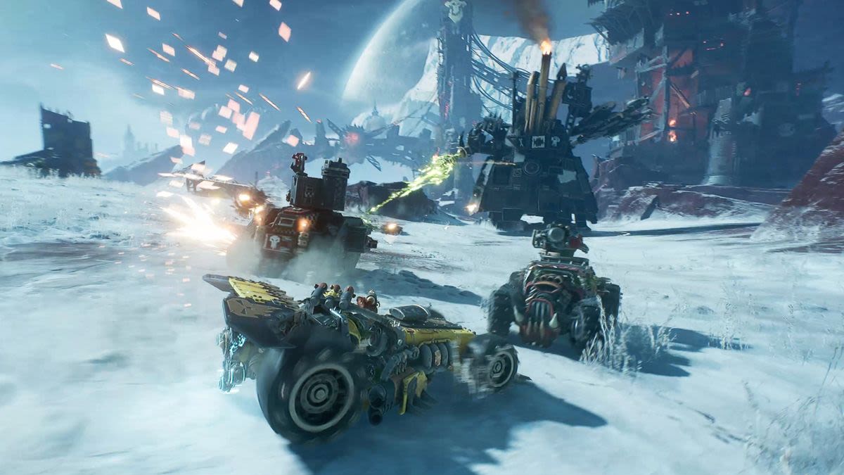 This Warhammer 40,000 combat-racing game makes Mad Max look subtle by comparison