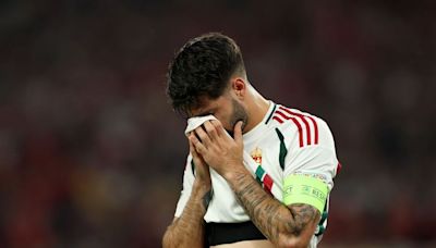 Liverpool star Dominik Szoboszlai left in tears after horrific injury to teammate at Euro 2024