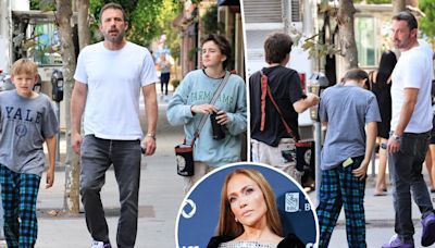 Ben Affleck enjoys lunch with kids Samuel and Seraphina in LA, avoids awkward run-in with Jennifer Lopez at TIFF