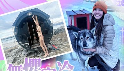 旅遊體驗雪地生活 王心恬低溫下穿比堅尼跳水